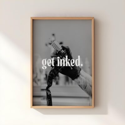 Tattoo Custom Modern Studio Decor Wall Art