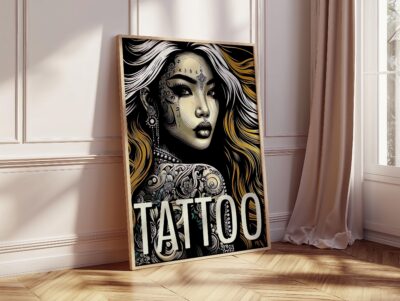 Tattoo Modern Flash Studio Atelier Wall Art