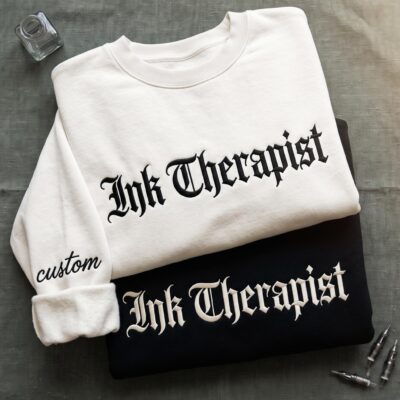 Tattoo Gothic Ink Artist Embroidered Sweatshirt