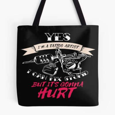 Tattoo Artist With Tattoo Machine Tote Bag